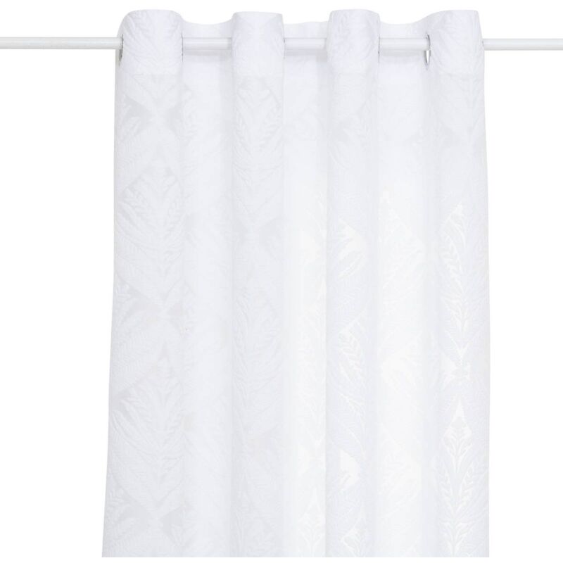 Voilage motif wild Lazi blanc 140x240cm Atmosphera créateur d'intérieur