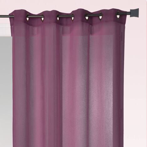 Homemaison – Voilage en étamine légère unie à œillets carrés bronze 140x240 cm – Élégance pour décoration intérieure – Parfait pour fenêtres modernes