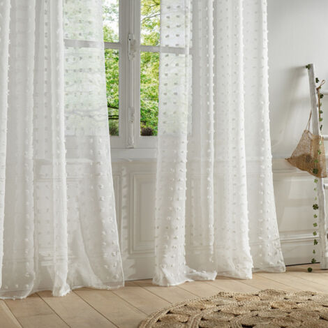 Voilage "Lily" 140 x 240 cm - Couleur: blanc