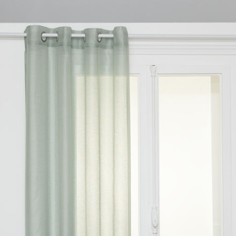 Voilage "Moly" tamisant 135 x 240 cm Atmosphera - Céladon - Céladon -