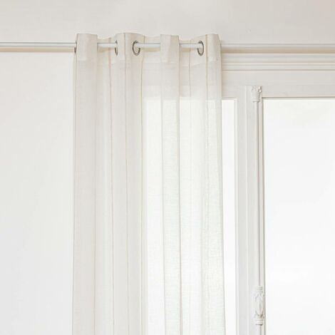 Voilage Nata blanc 140x240cm - Atmosphera créateur d'intérieur