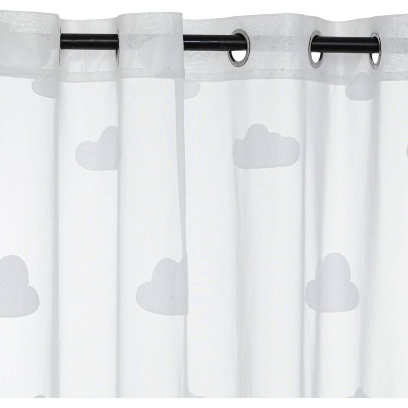Drap-housse pour lit enfant Atmosphera Cortina 'Nuage' blanc 140x240 cm - Collection Atmosphera kids