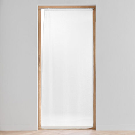 Voilage Passe-Tringle "Lisséa" 90x200cm Blanc