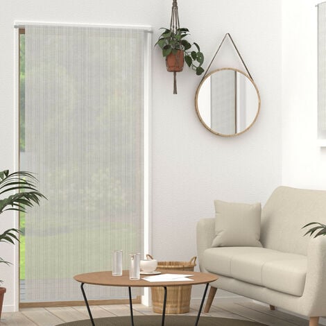 Voilage porte-fenêtre 90x200 cm BELLA argent, par Soleil d'ocre