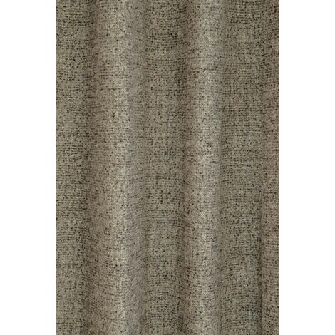Voilage rideau noir marron, 140x245 cm, effet lin, facile à entretenir, semi-transparent