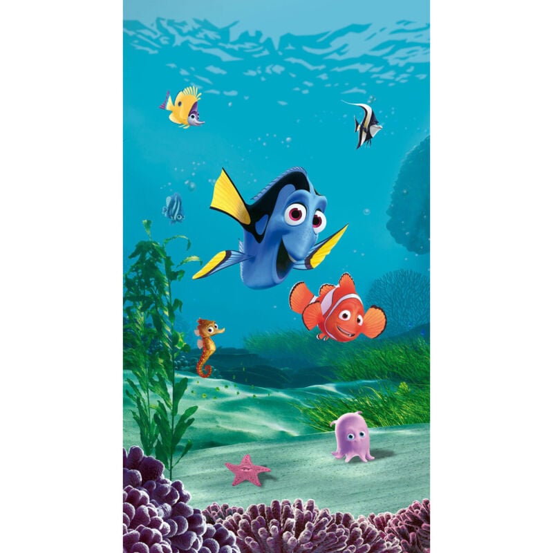 Ag Art - Voilage taille l Le monde de Nemo Dory et Nemo de Disney 140CM x 245CM