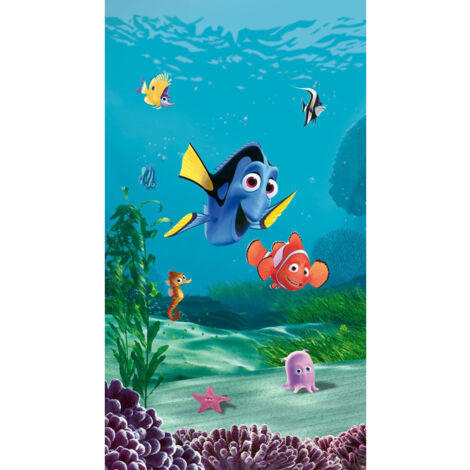 Voilage taille L Le monde de Nemo Dory et Nemo de Disney 140CM X 245CM