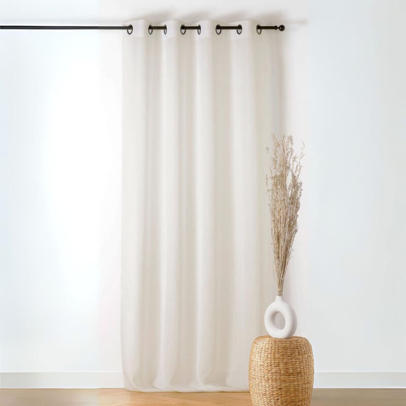 Voilage 140x240cm "Boucline" - 140x240cm - Ivoire