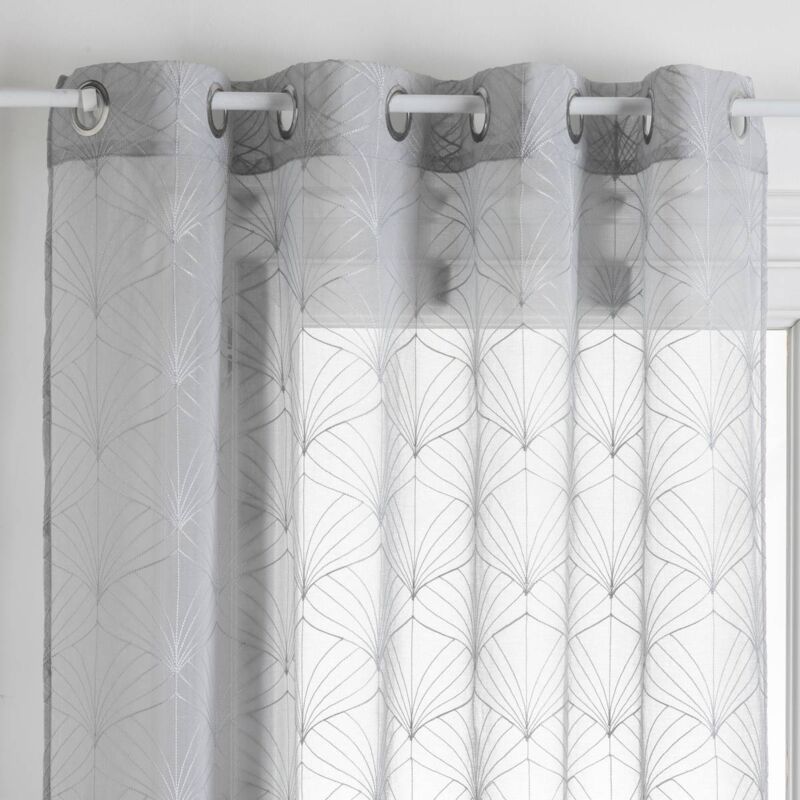 Voilage Mia gris 140x240cm Atmosphera créateur d'intérieur