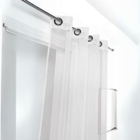 Voilage tamisant uni et coloré Blanc 140x240 cm