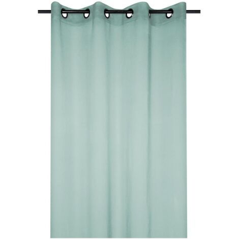 Voilage uni 135 x 260 cm Mona vert jade