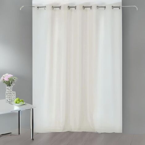 Voilage uni et transparent Naturel 145x240 cm