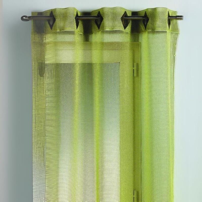 Voilage Filet Vert tilleul 140x260 cm
