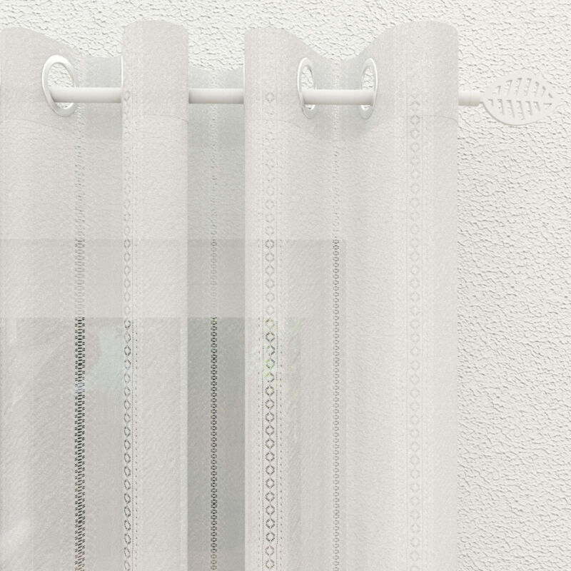 Voile à oeillets 135x250 cm charlotte, par Soleil d'Ocre