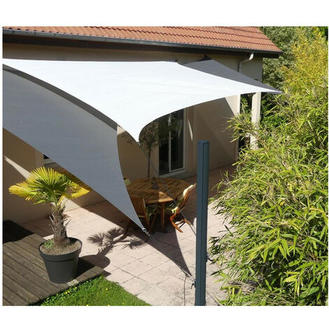 Voile Australe 220 - Couleur: Terracota - Dimensions: Triangle 4,00 x 5,00 x 6,40 m (8,35 m²) - Terracota