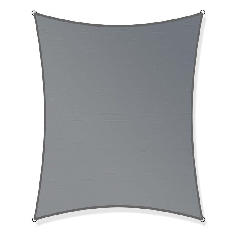 Le Poisson Qui Jardine - Voile dâ 'Ombrage : 250 x 300 cm Protection Contre le Vent, le Soleil et les Rayons uv 30+ pour Votre Jardin et Balcon - Gris