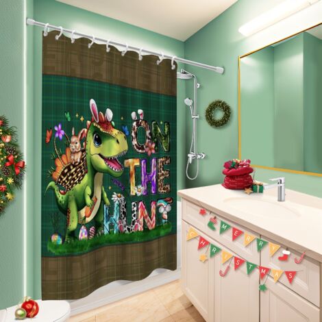 Voile de douche fluide en polyester 180x180 décoratif voile de douche pour préparer la maison avant l’arrivée d’invités