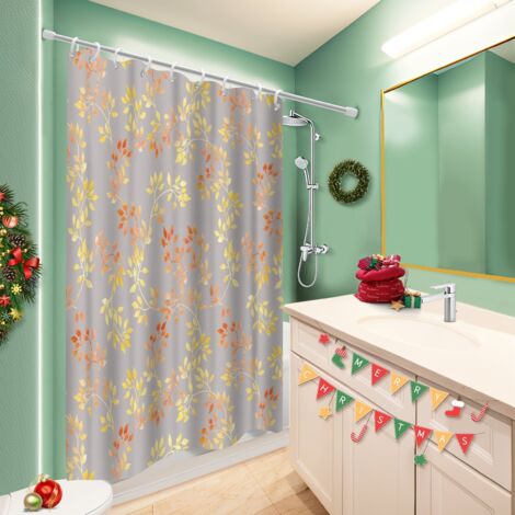 Voile de douche fluide en polyester 180x180 Évasion voile de douche pour un intérieur cosy et chaleureux