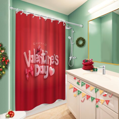 Voile de douche fluide en polyester 180x180 imprimé séparation douche pour mobi