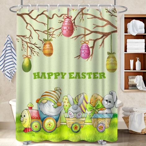 Voile de douche fluide en polyester 180x180 montage sans perçage housse de baignoire pour jeune couple emménageant