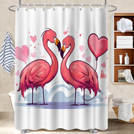 Voile de douche fluide en polyester 180x180 montage sans perçage rideau séchage rapide pour salle de bain avec douche à l’italienne