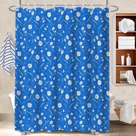 Voile de douche fluide en polyester 180x180 montage sans perçage voile de douche pour logement étudiant