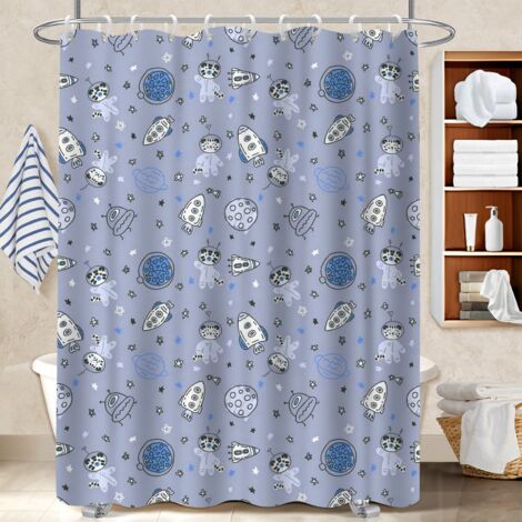 Voile de douche polyester 180x180 aéré bâche de douche pour maison de campagne