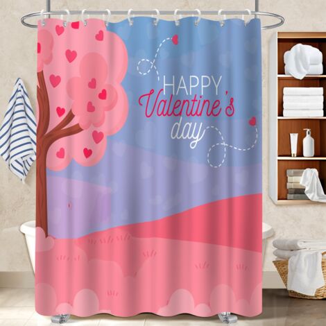 Voile de douche polyester 180x180 antifongique bâche polyester douche pour rafraîchir sa salle de bain