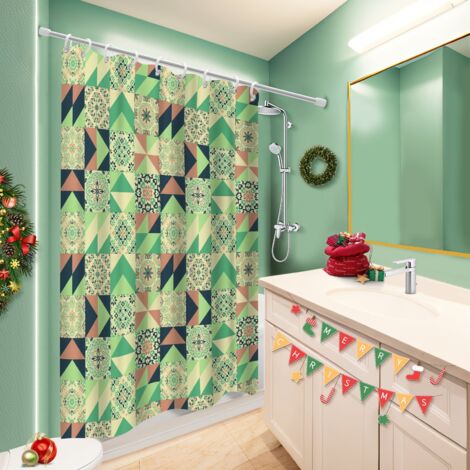 Voile de douche polyester 180x180 avec motif bâche de douche pour salon de coiffure