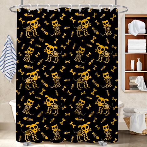 Voile de douche polyester 180x180 déco d‘intérieur voile de douche pour baignoire d’angle
