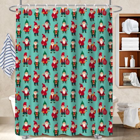 Voile de douche polyester 180x180 Évasion bâche de douche pour salle de bain