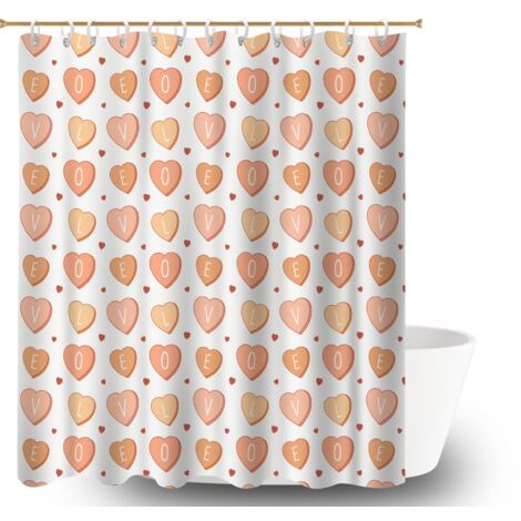 Voile de douche polyester 180x180 fluide bâche de douche pour mur irrégulier