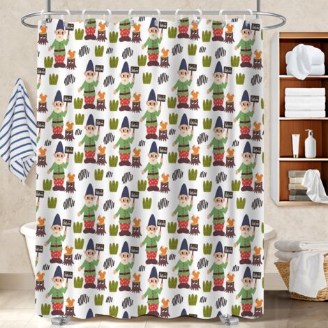 Voile de douche polyester 180x180 montage sans perçage bâche de douche pour célibataire actif