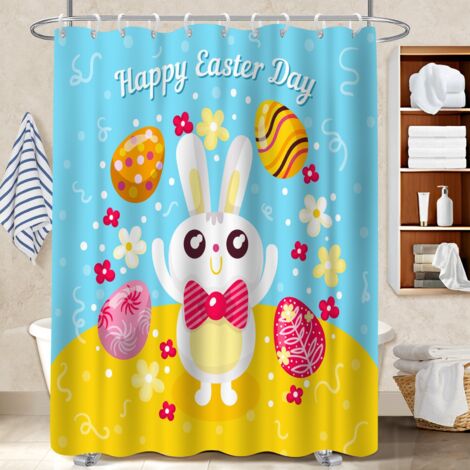 Voile de douche polyester 180x180 original protection douche pour baignoire d’angle