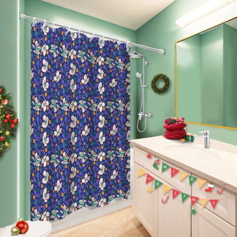 Voile de douche polyester 180x180 séchage rapide polyester pour salle de bain pour loft industriel