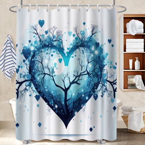 Voile de douche polyester 180x180 souple et fluide séparation douche pour solution pour angle difficile