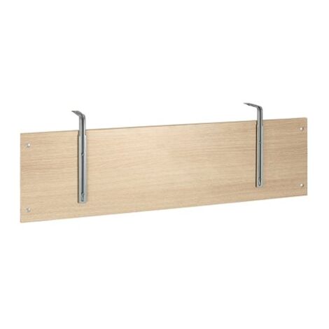 Voile de fond L 160 cm blanc Practica - Fixation aluminium - Maxiburo