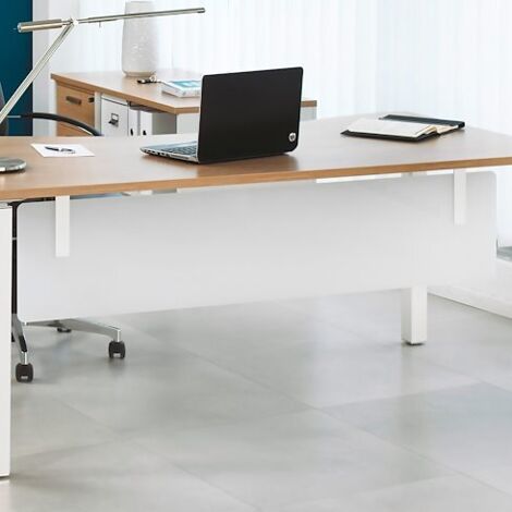 Voile de fond L 180 cm blanc Exprim - Maxiburo