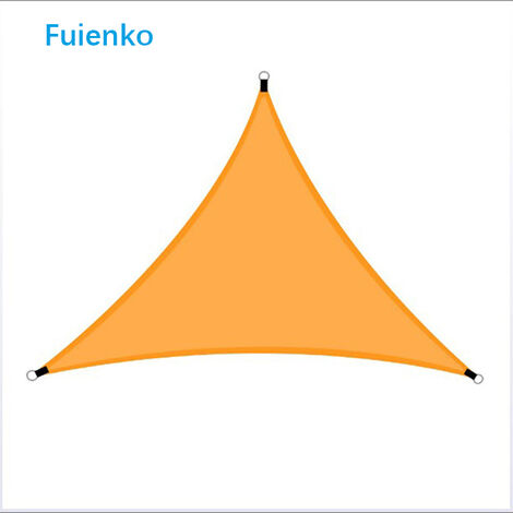 Voile De ombrage Triangulaire Imperméable Orange 4X4X4M FUIENKO