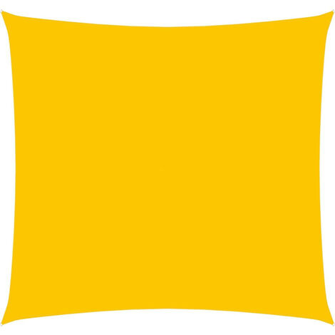 Voile de parasol Tissu Oxford carré 3,6x3,6 m Jaune
