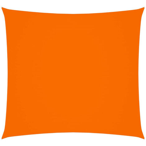 Voile de parasol Tissu Oxford carré 3,6x3,6 m Orange