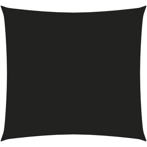 Voile de parasol Tissu Oxford carré 4x4 m Noir