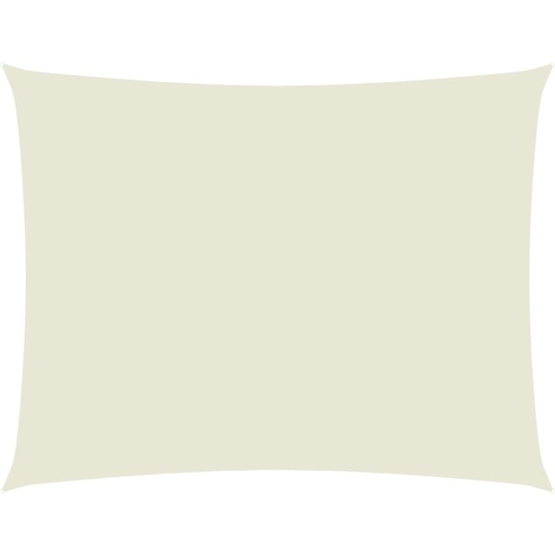 Vidaxl - Voile de parasol Tissu Oxford rectangulaire 3,5x4,5 m Crème