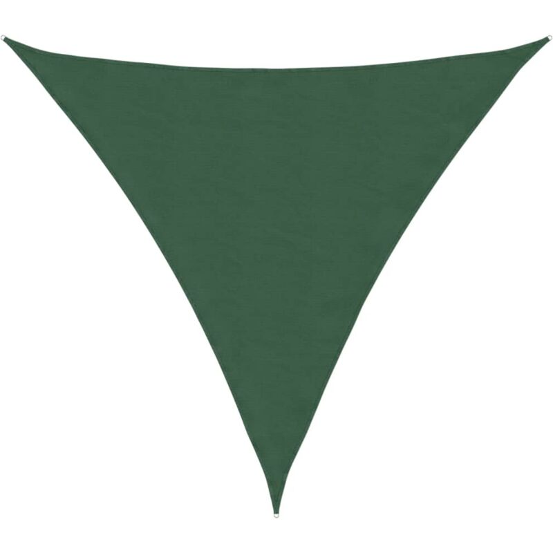 Vidaxl - Voile de parasol Tissu Oxford triangulaire 4x4x4 m Vert foncé