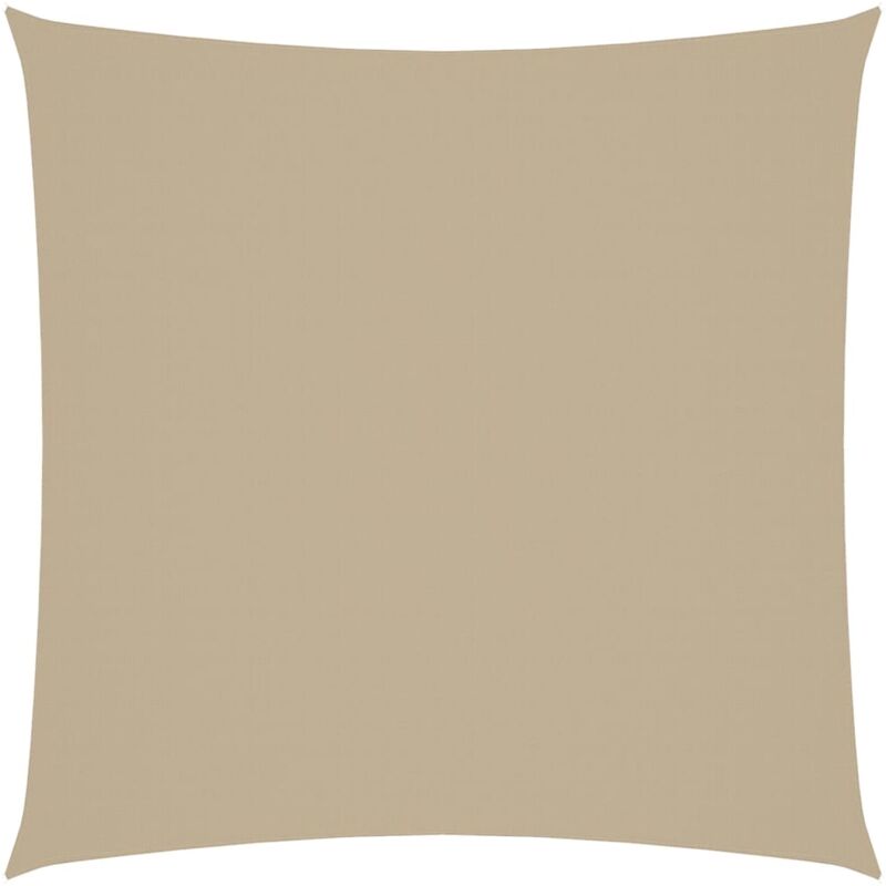 Voile de parasol Tissu Oxford Carré 2 x 2 m Beige