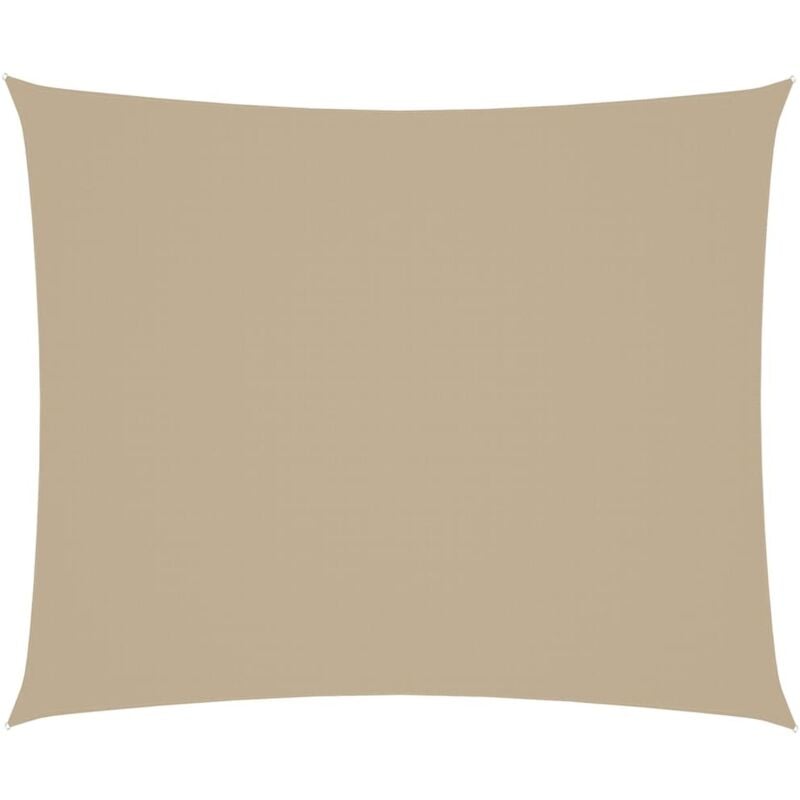 Vidaxl - Parasol en tissu Oxford rectangulaire beige 4x6 m