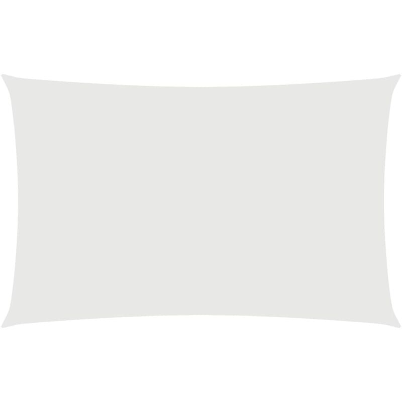 Voile de parasol Tissu Oxford rectangulaire 4x7 m Blanc