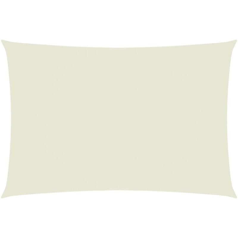 Voile de parasol Tissu Oxford rectangulaire 3x5 m Crème