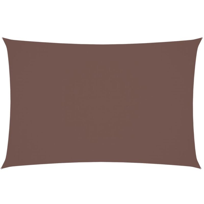 Vidaxl - Voile de parasol Tissu Oxford rectangulaire 2x4 m Marron