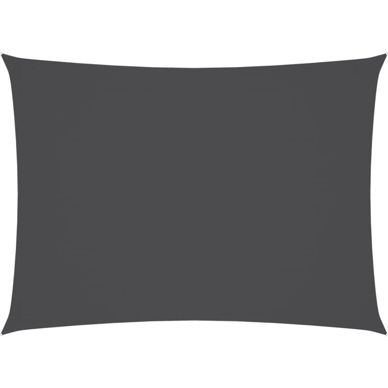 Voile de parasol Tissu Oxford rectangulaire 2,5x4 m Anthracite